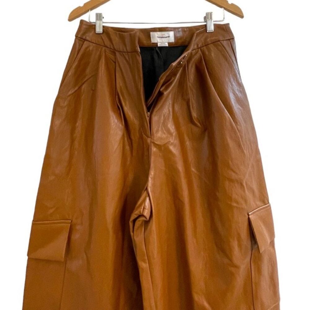 Anthropologie TwentySixHundred Faux Leather Utility Cargo Pants Size 12 NEW - Picture 6 of 11